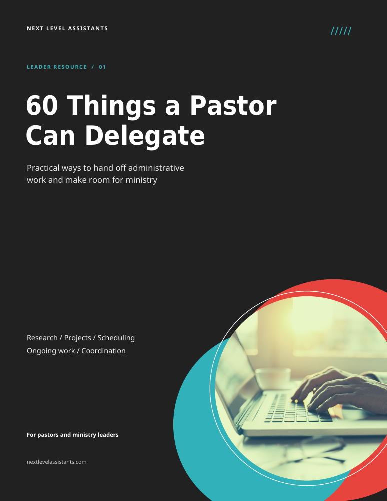 Cover of 60 Things a Pastor Can Delegate